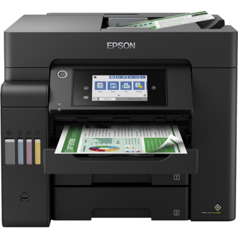 Epson EcoTank L6550 Wi-Fi + Tarayıcı + Fotokopi + Faks Renkli Çok Fonksiyonlu Tanklı Mürekkep Püskürtmeli Yazıcı