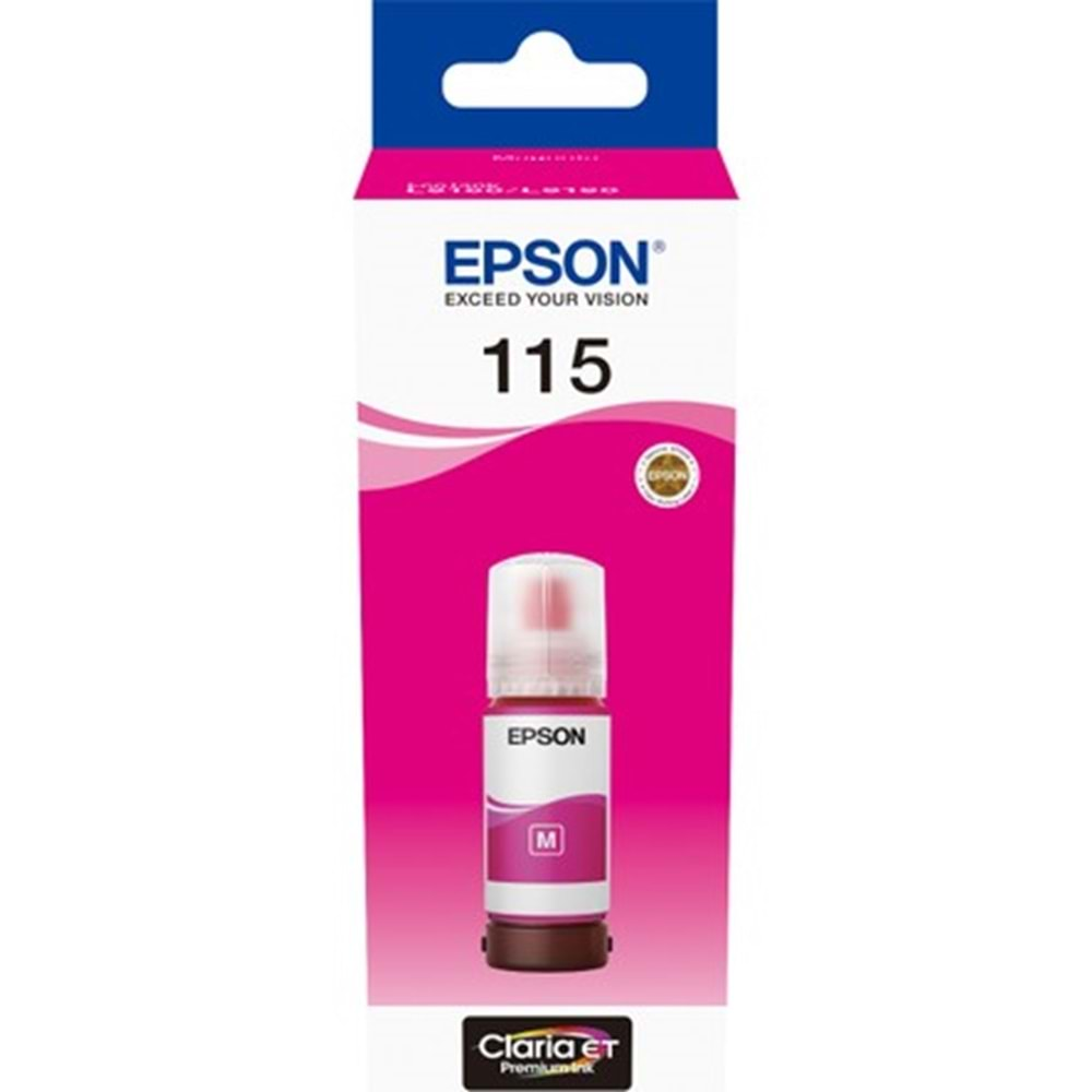 Epson 115 Magenta Kırmızı Şişe Mürekkep T07D34A L8160/L8180