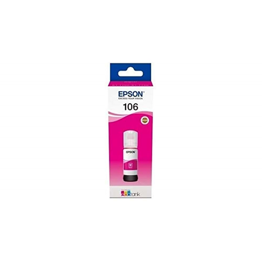 Epson 106 Magenta Kırmızı Şişe Mürekkep T00R340 L7160/7180