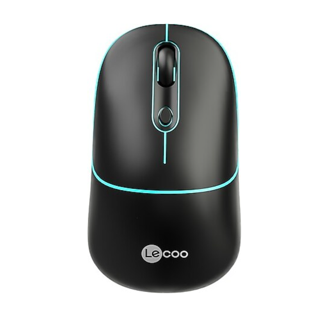 LECOO WS210 SİYAH BLUETOOTH & 2.4G WİFİ WİRELESS CHARGİNG MOUSE