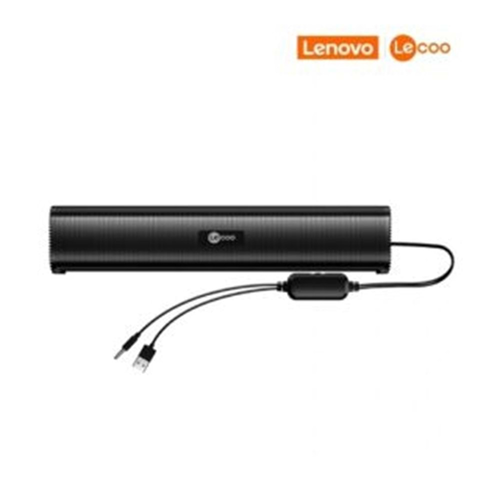 LECOO DS107 KABLOLU USB/AUX STEREO 6W SOUNDBAR SPEAKER SİYAH
