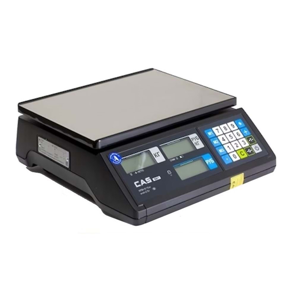 CAS ER-JR 30 KG RS232 BOYUNSUZ ONLİNE TERAZİ+PLASTİK ÇUKUR KEFE