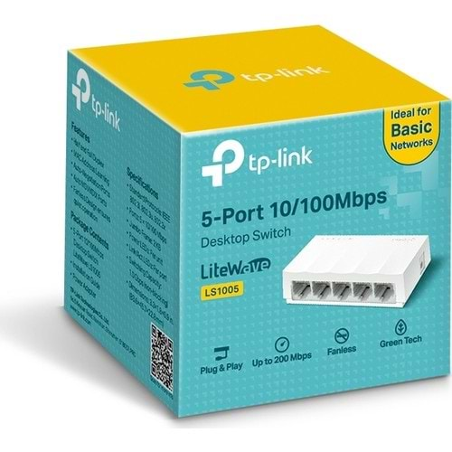 TP-LINK TL-LS1005 5 PORT DESKTOP SWİTCH