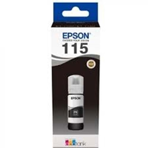 Epson 115 Black Siyah Şişe Mürekkep T07C14A L8160/L8180