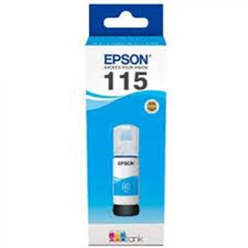 Epson 115 Cyan Mavi Şişe Mürekkep T07D24A L8160/L8180