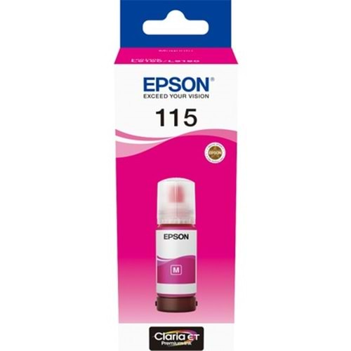 Epson 115 Magenta Kırmızı Şişe Mürekkep T07D34A L8160/L8180