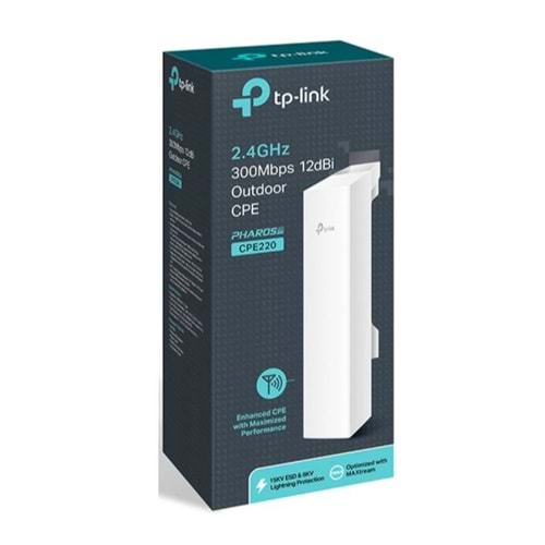 TP-LINK CPE220 2 PORT 300MBPS 2.4GHZ 12DBI OUTDOOR ACCESS POINT