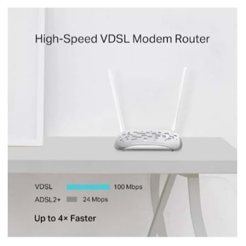 TP-LINK TD-W9950 4 PORT 10/100 300MBPS 2x5DBI ADSL/VDSL MODEM ROUTER