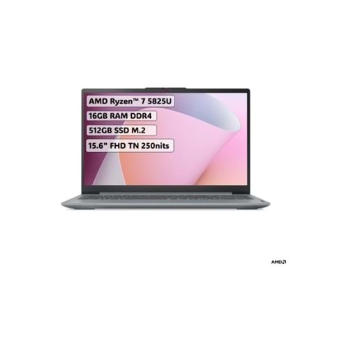 Lenovo IdeaPad Slim 3 15ABR8 82XM00U4TX Ryzen 7 5825U 16 GB 512 GB SSD Radeon Graphics 15.6