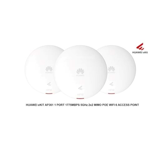 HUAWEI eKIT AP361 1 PORT 1775MBPS 5GHZ 2x2 MIMO POE WIFI 6 TAVAN TİPİ ACCESS POINT