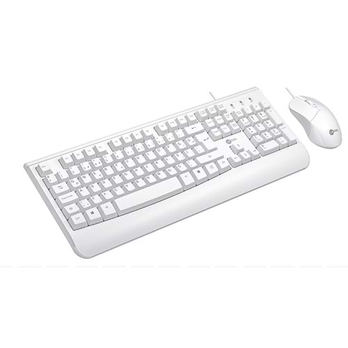 LECOO CM105 BEYAZ KABLOLU MOUSE & KLAVYE SET